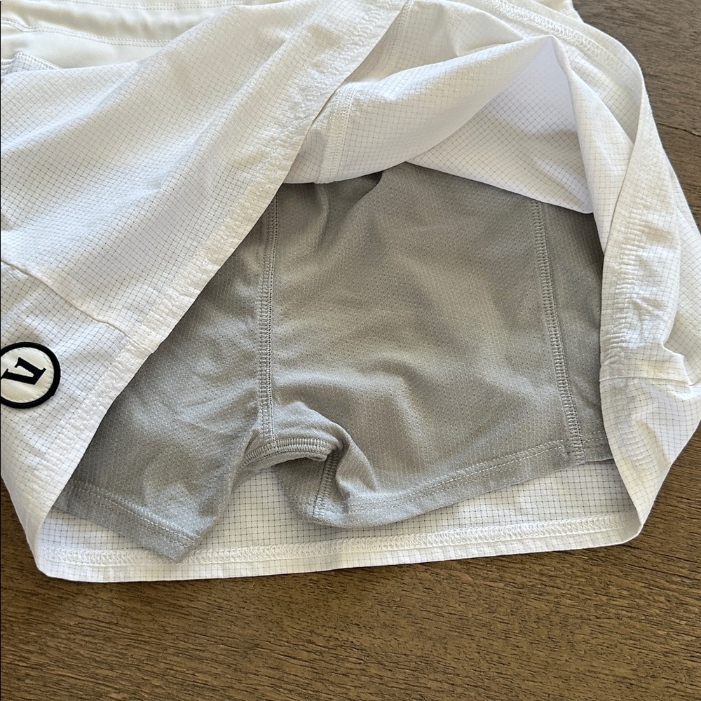 Vuori White Active Drawstring Skort - image 4